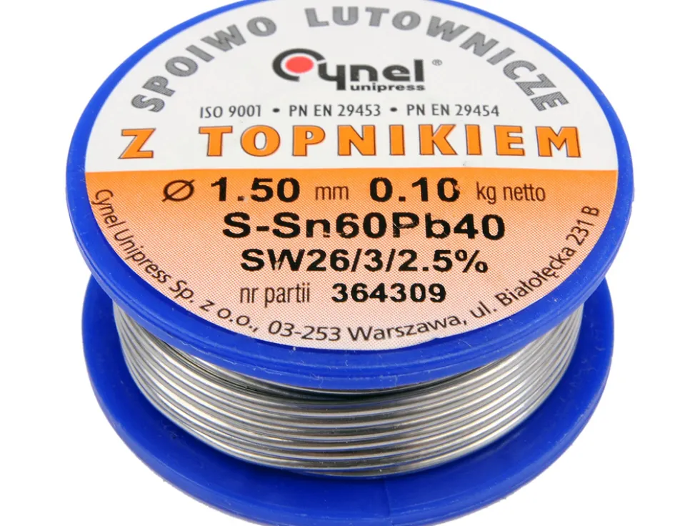SPOIWO LUTOWNICZE SN60PB40 1,5/100