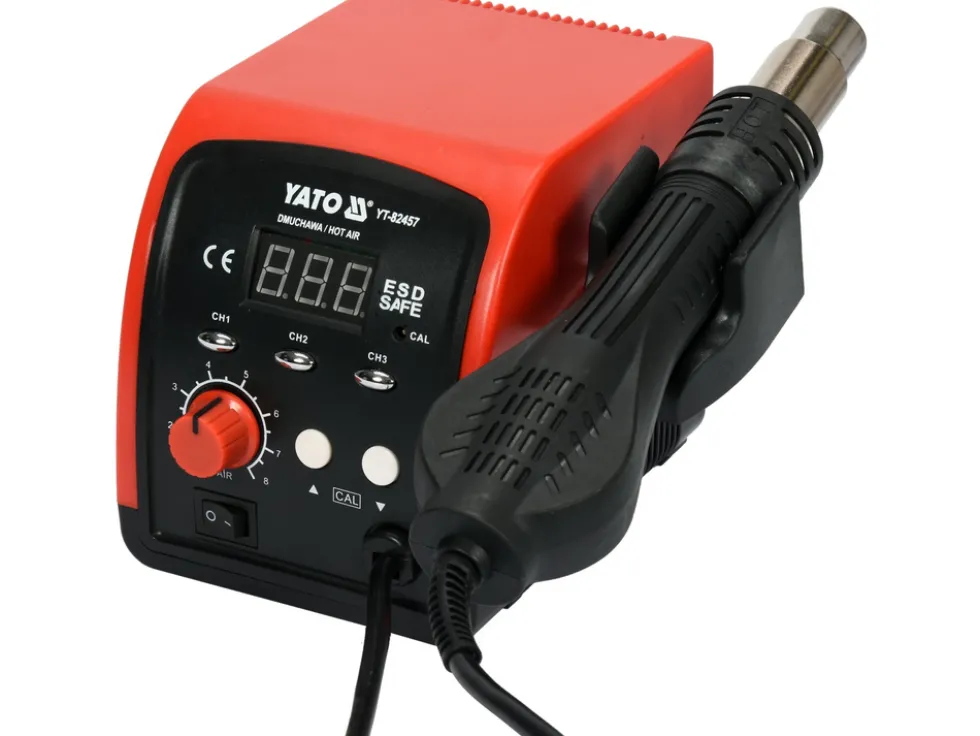 STACJA HOT AIR MOC 750W Z WYŚWIETLACZEM LED BEZSZCZOTKOWY WENTYLATOR