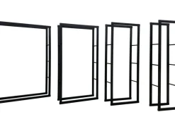 STOJAK STALOWY NA DREWNO KOMINKOWE 100X25X100CM