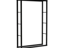 STOJAK STALOWY NA DREWNO KOMINKOWE 100X25X150CM