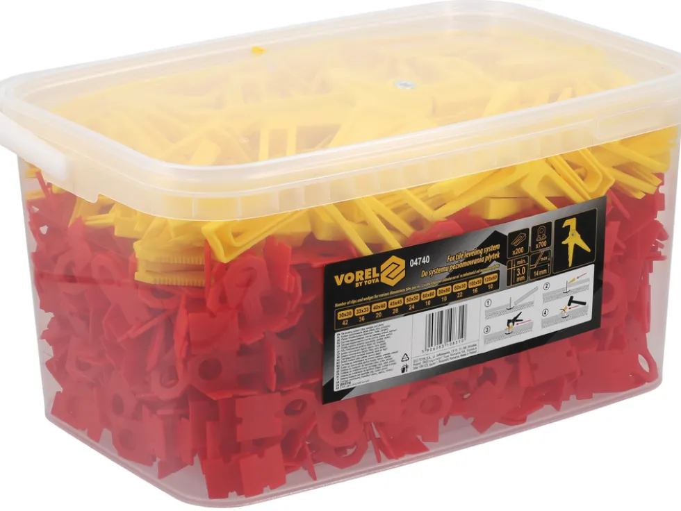 SYSTEM POZIOMOWANIA PŁYTEK 3MM 700+200+SZCZYPCE