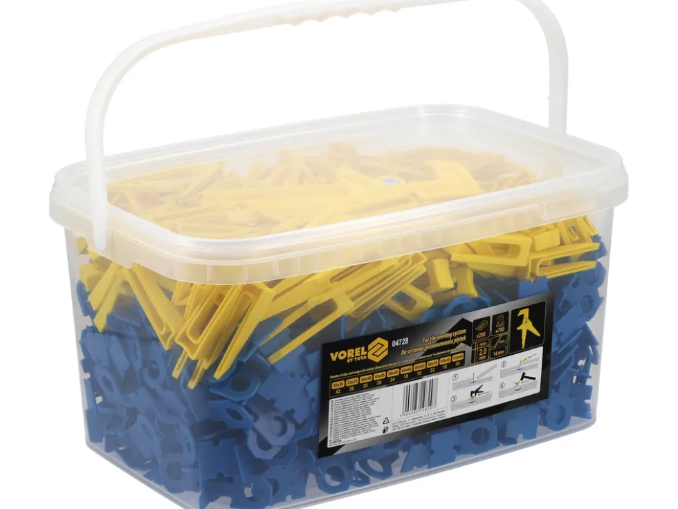 SYSTEM POZIOMOWANIA PŁYTEK 2MM 700+200+SZCZYPCE
