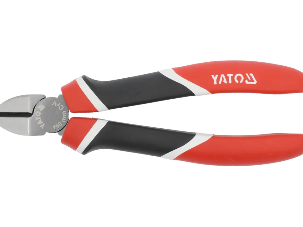 SZCZYPCE TNĄCE BOCZNE, CRV, 7,5" 190MM, TRÓJKOLOROWE RĘKOJEŚCI