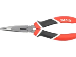 SZCZYPCE WYDŁUŻONE WYGIĘTE, CRV, 200 MM, TRÓJKOLOROWE RĘKOJEŚCI