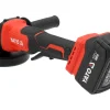 SZLIFIERKA KĄTOWA 18V 125MM (BL MOTOR; 2X4AH) WŁĄCZNIK ŁOPATKOWY
