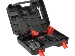 SZLIFIERKA KĄTOWA 18V 125MM (BL MOTOR; 2X4AH) WŁĄCZNIK ŁOPATKOWY