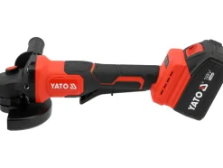 SZLIFIERKA KĄTOWA 18V 125MM (BL MOTOR; 2X4AH) WŁĄCZNIK ŁOPATKOWY