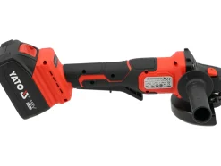 SZLIFIERKA KĄTOWA 18V 125MM (BL MOTOR; 2X4AH) WŁĄCZNIK ŁOPATKOWY