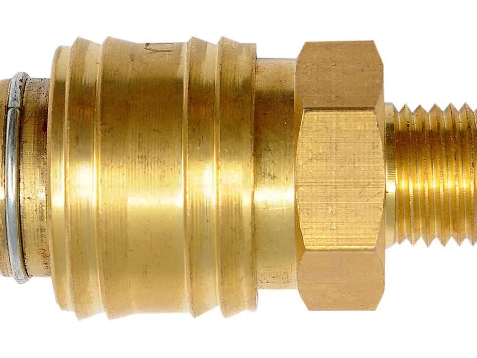 SZYBKOZŁĄCZE MOSIĘŻNE 1/4", GWINT ZEWNĘTRZNY 1/4"