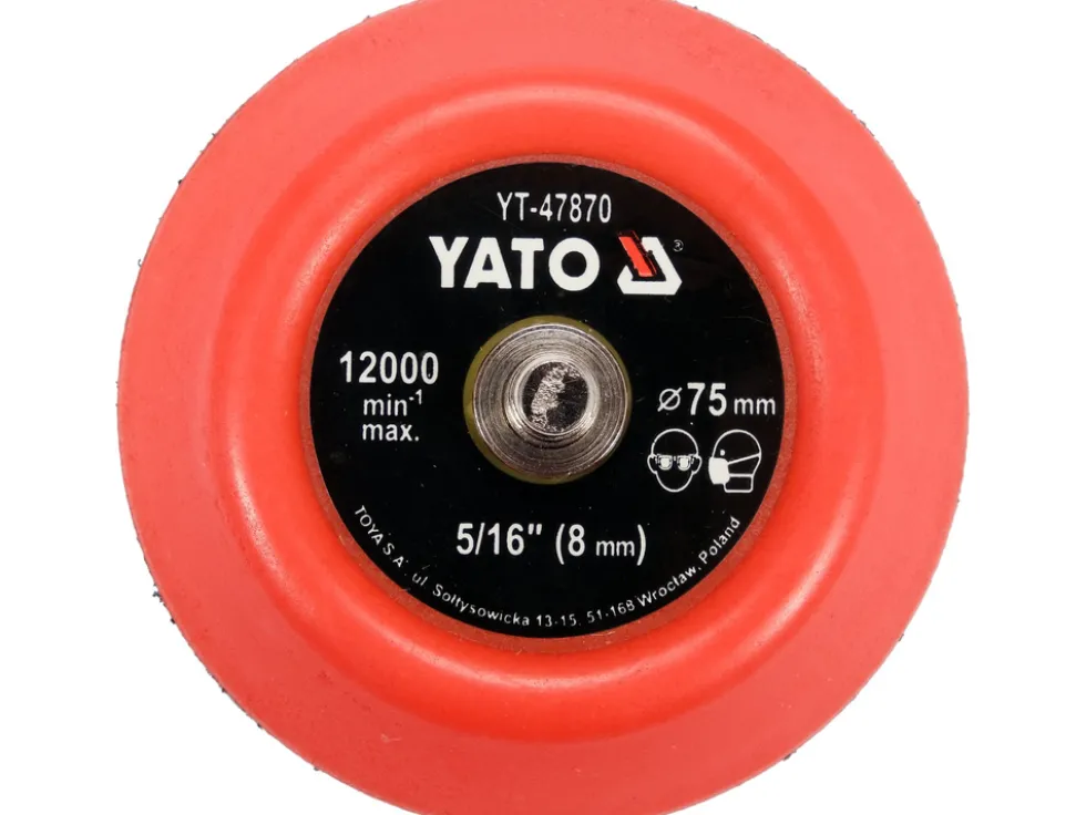 TALERZ POLERSKI 75MM Z RZEPEM, 5/16