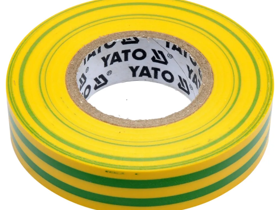 TAŚMA ELEKTROIZOLACYJNA 15MMX20MX0,13MM, ŻÓŁTO-ZIELONA