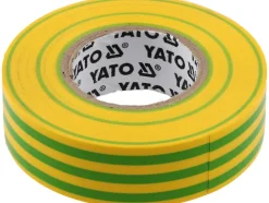 TAŚMA ELEKTROIZOLACYJNA 19MMX20MX0,13MM, ŻÓŁTO-ZIELONA