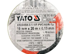 TAŚMY IZOLACYJNE 19MMX20MX0,13MM, MIX KOLORÓW, ZESTAW 10 SZT.