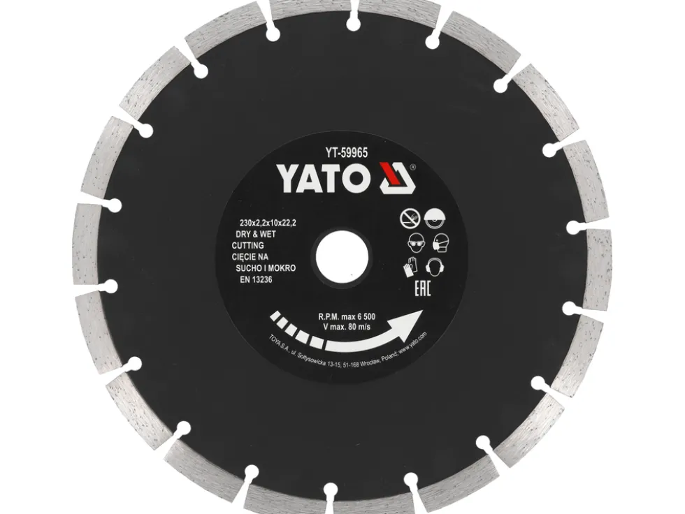 TARCZA DIAMENTOWA 230MM SEGMENTOWA DO BETONU