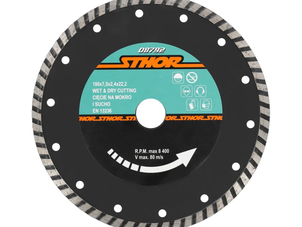 TARCZA DIAMENTOWA"TURBO" - 180MM