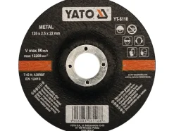 TARCZA DO CIĘCIA METALU, WYPUKŁA 125X2,5X22 MM
