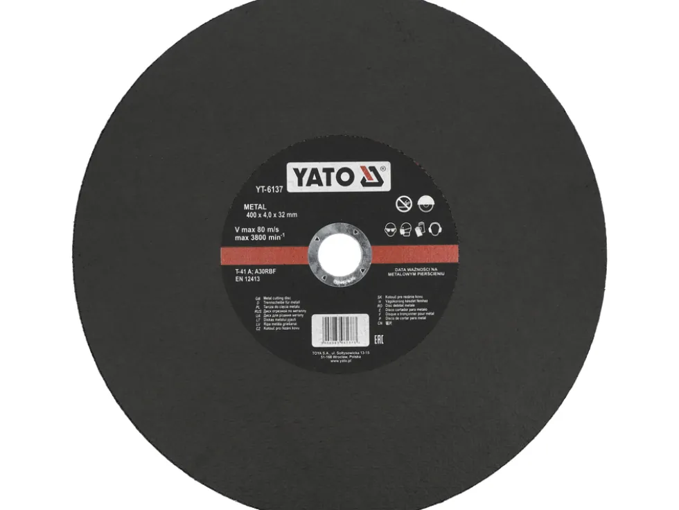 TARCZA DO CIĘCIA METALU 400X4,0X32 MM