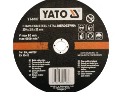 TARCZA DO CIĘCIA STALI NIERDZEWNEJ 230X1.9X22 MM