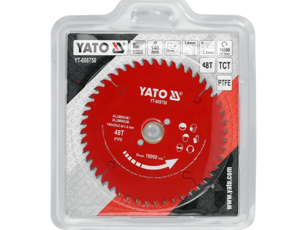 TARCZA TCT PTFE DO ALUMINIUM 140*20*48T