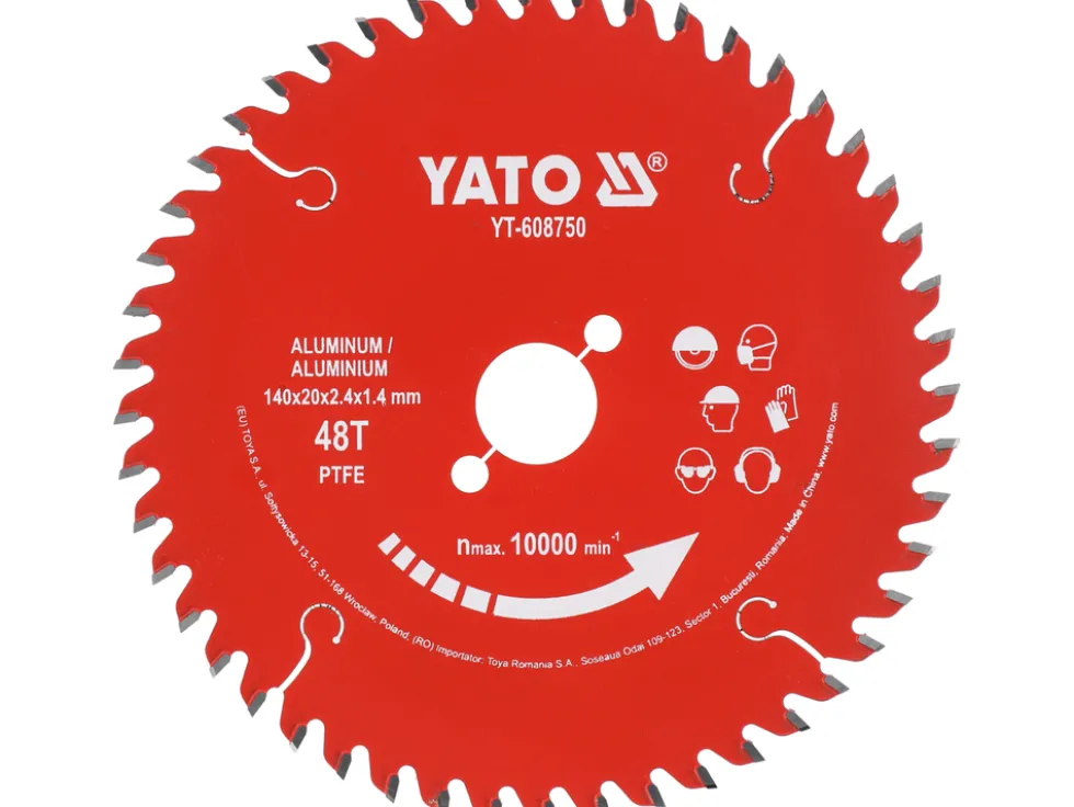 TARCZA TCT PTFE DO ALUMINIUM 140*20*48T