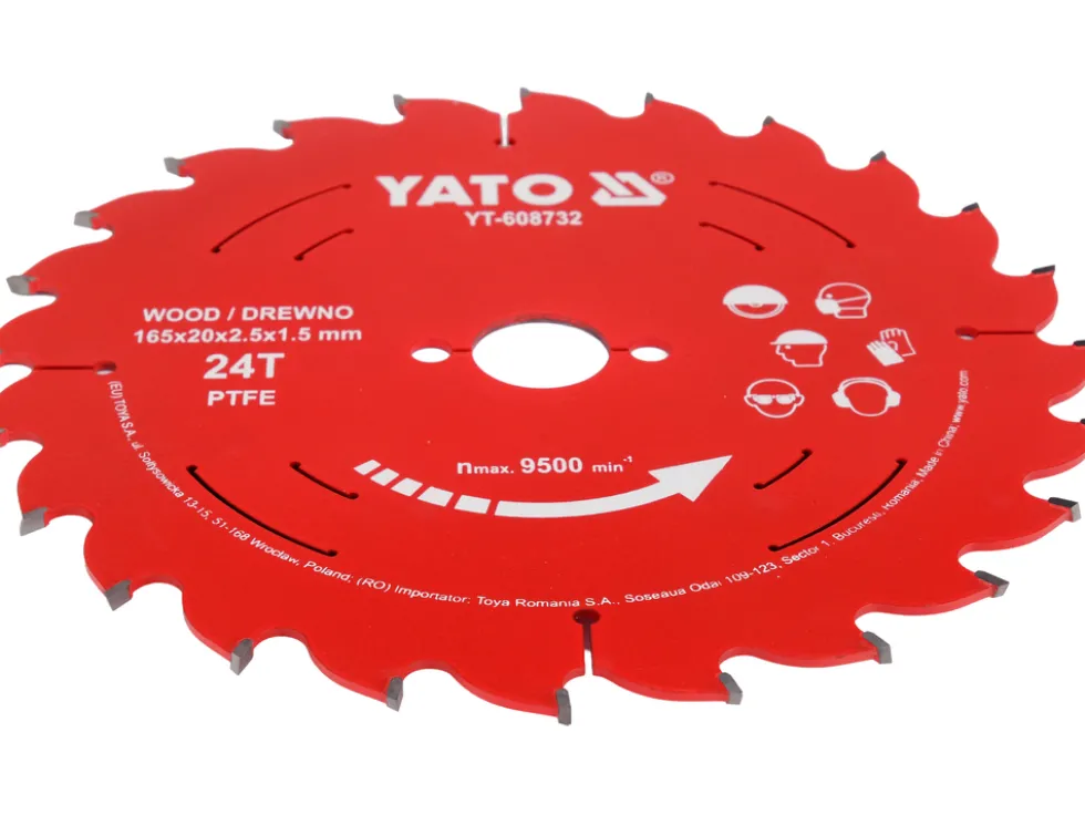 TARCZA TCT PTFE DO DREWNA 165*20*24T