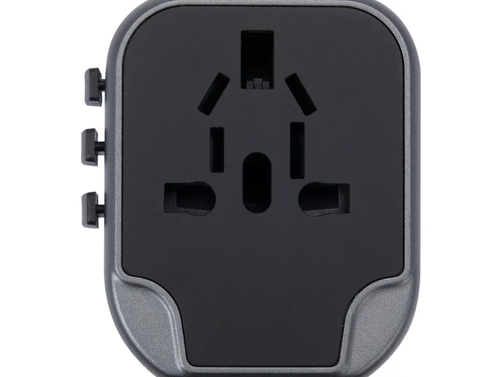 UNIWERSALNY ADAPTER PODRÓŻNY DO PONAD 150 KRAJÓW Z ŁADOWARKĄ 2 X USB 5V/2,4A