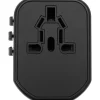 UNIWERSALNY ADAPTER PODRÓŻNY DO PONAD 150 KRAJÓW Z SZYBKĄ ŁADOWARKĄ USB Q.C. 3.0, 20W