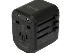 UNIWERSALNY ADAPTER PODRÓŻNY DO PONAD 150 KRAJÓW Z SZYBKĄ ŁADOWARKĄ USB Q.C. 3.0, 20W