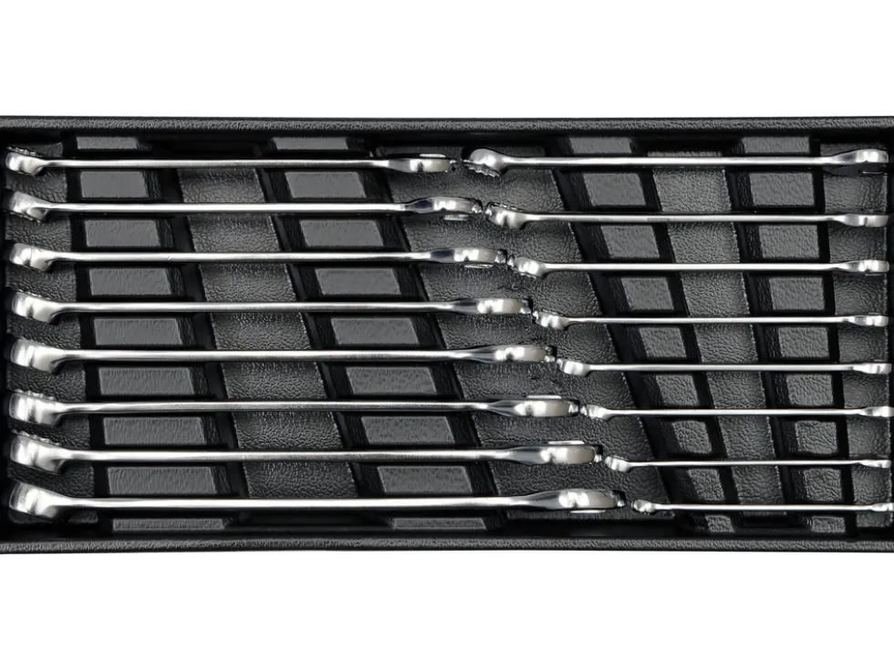 WKŁAD DO SZUFLADY KLUCZE PŁASKO- OCZKOWE 6- 21MM 16CZ.