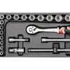 WKŁAD DO SZUFLADY ZESTAW KLUCZY NASADOWYCH 3/8" 22CZ.