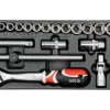 WKŁAD DO SZUFLADY ZESTAW NASADEK 1/2" 24CZ.