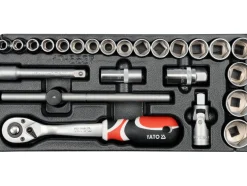 WKŁAD DO SZUFLADY ZESTAW NASADEK 1/2" 24CZ.