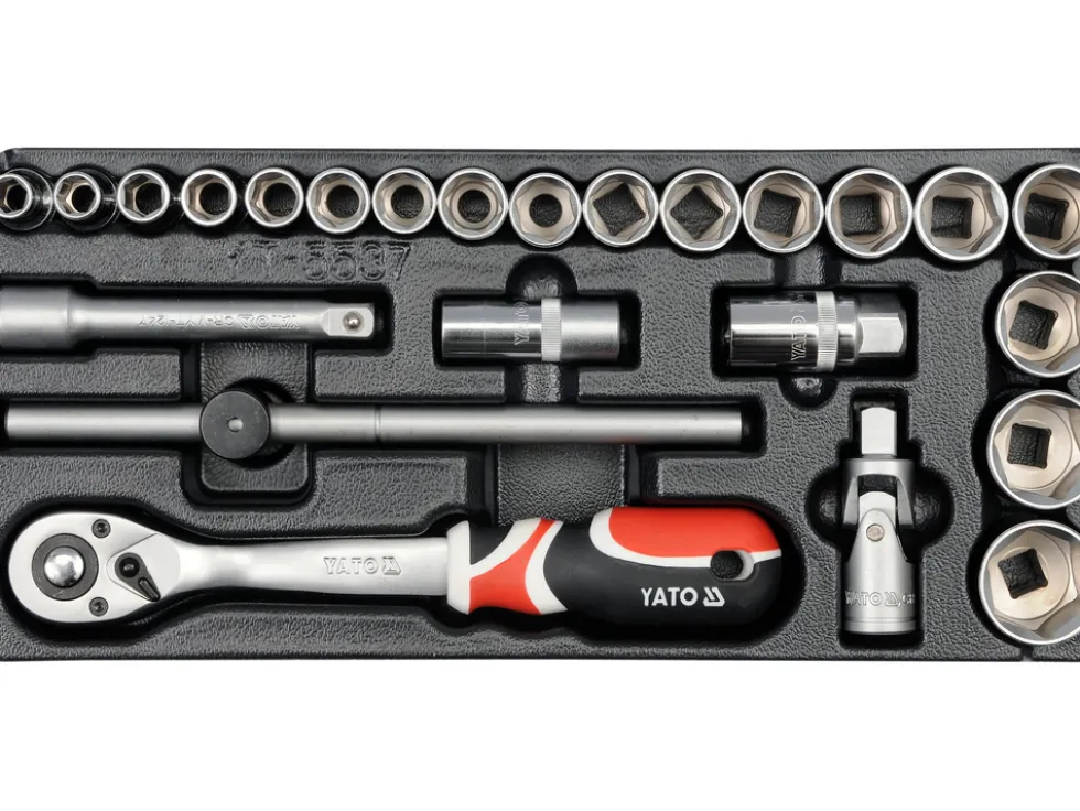 WKŁAD DO SZUFLADY ZESTAW NASADEK 1/2" 24CZ.