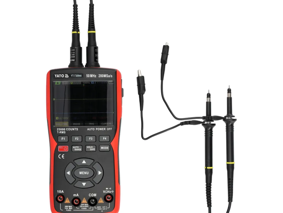 3 W 1 OSCYLOSKOP, MIERNIK CYFROWY, GENERATOR 280MSA/S 50MHZ