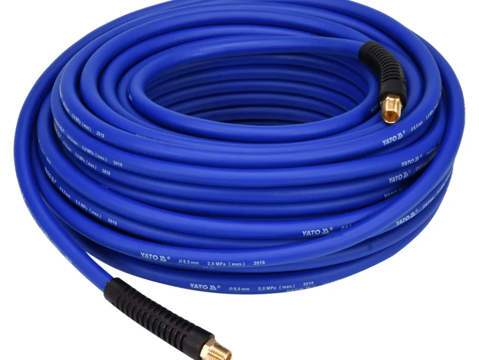 WĄŻ PNEUMATYCZNY HYBRYDOWY 1/4" 30M KOŃCÓWKI G1/4"