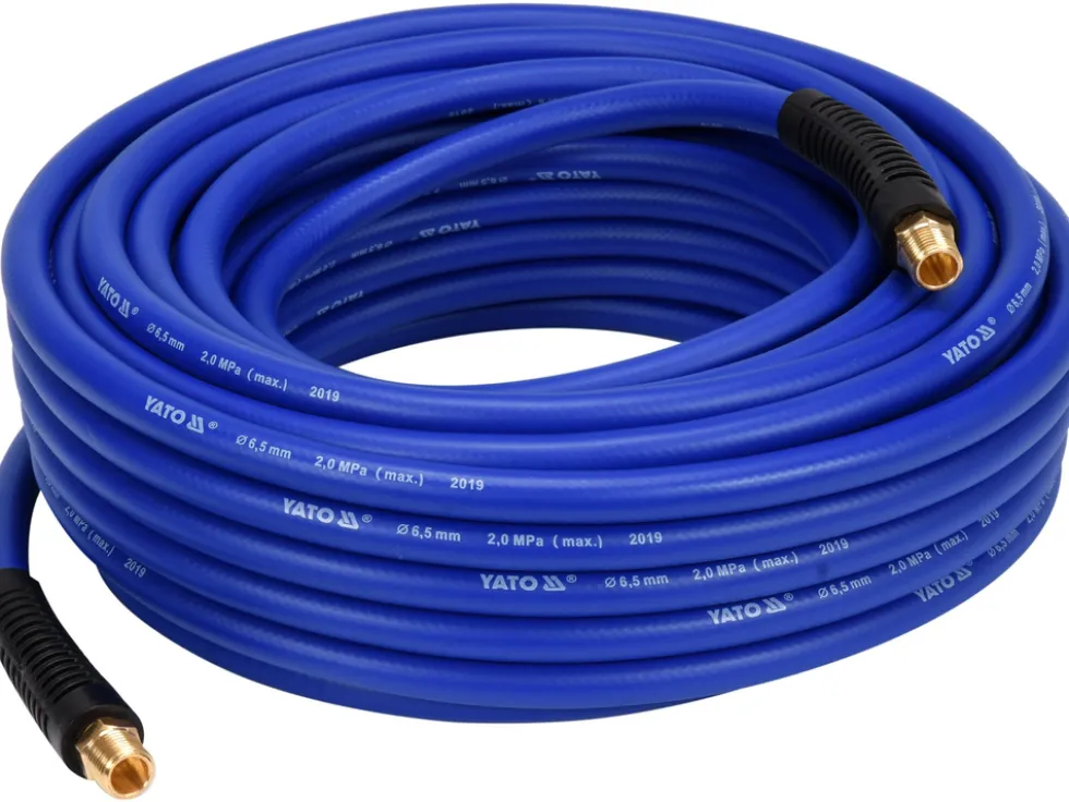 WĄŻ PNEUMATYCZNY HYBRYDOWY 1/4" 20M KOŃCÓWKI G1/4"