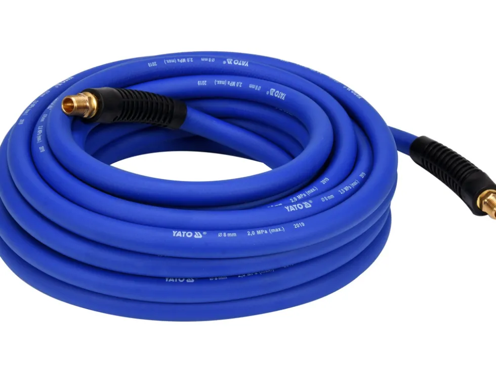 WĄŻ PNEUMATYCZNY HYBRYDOWY 3/8" 10M KOŃCÓWKI G1/4"