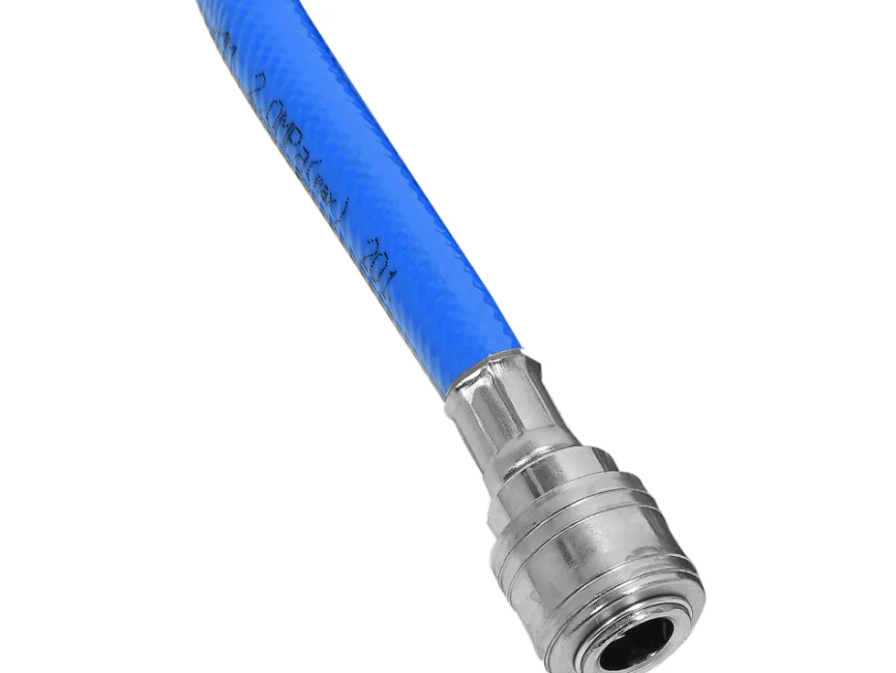 WĄŻ PNEUMATYCZNY ZBROJONY PVC 10MM X10M Z SZYBKOZŁĄCZAMI