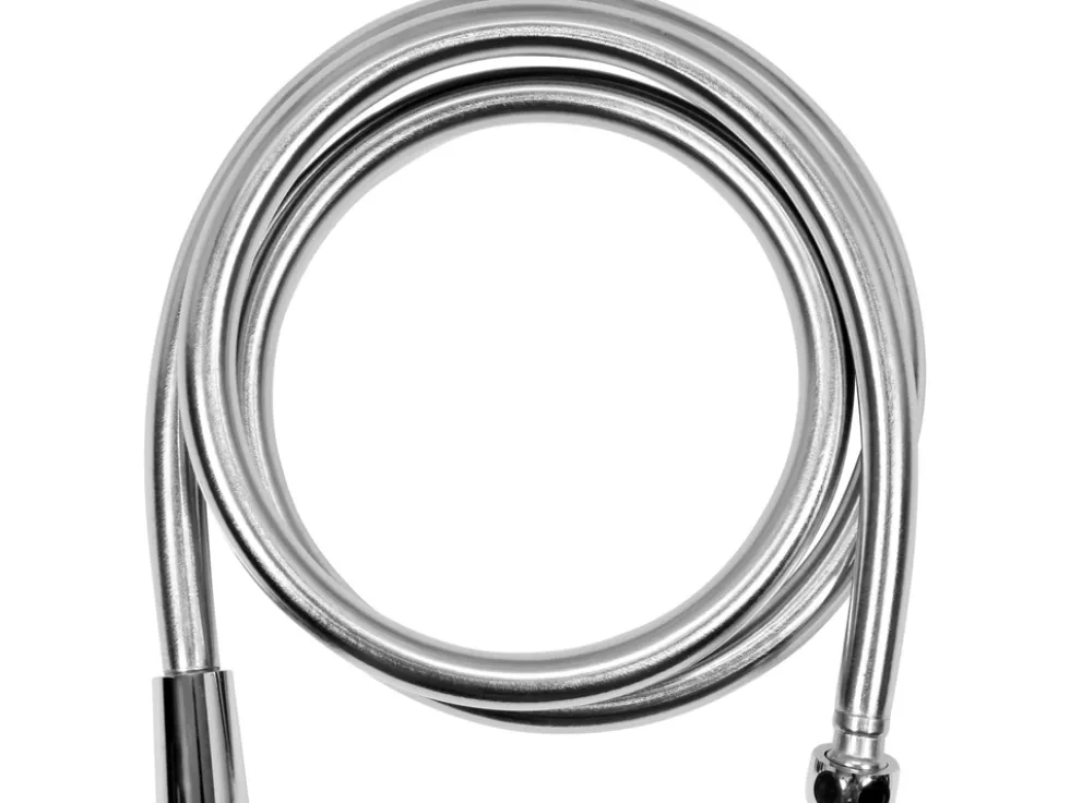 WĄŻ PRYSZNICOWY 1.5M PVC GŁADKI EXTRA SILVER ANTYTWIST