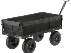 WÓZEK OGRODOWY XL 450KG Z POKROWCEM KOŁA 13"