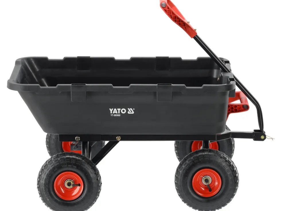WÓZEK OGRODOWY Z WYWROTKĄ XL 350KG KOŁA 10"
