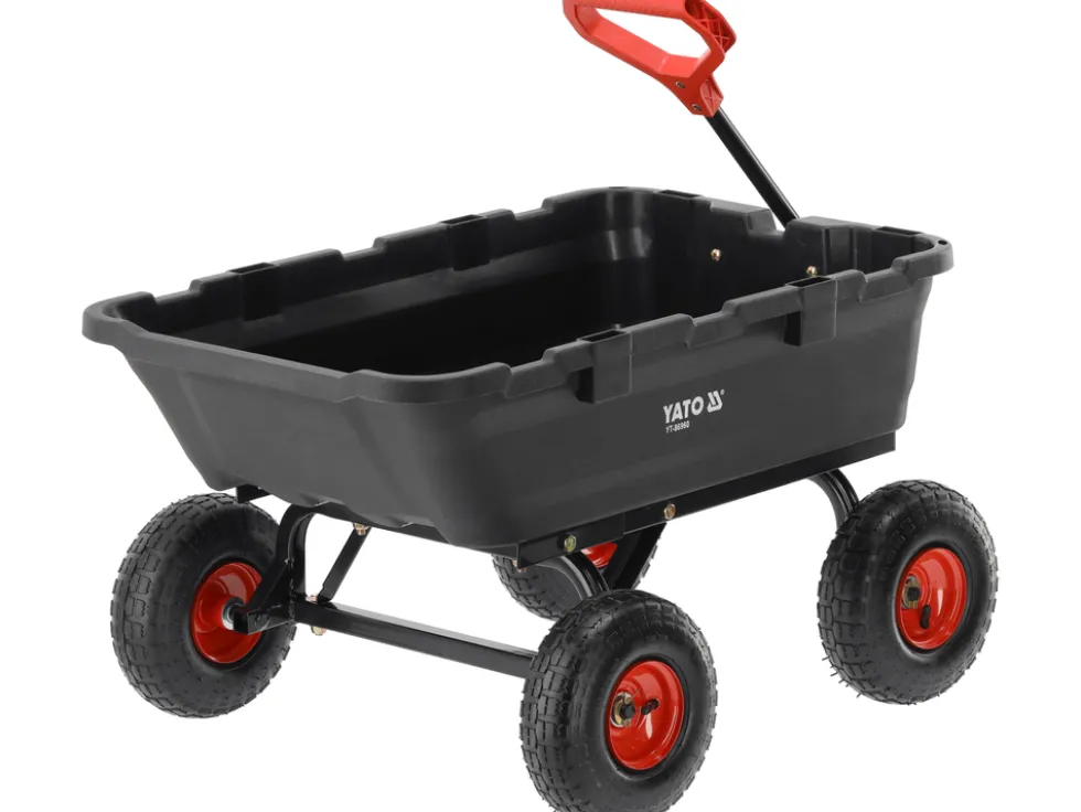 WÓZEK OGRODOWY Z WYWROTKĄ XL 350KG KOŁA 10"