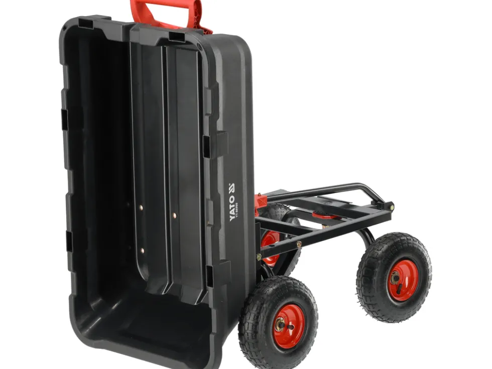 WÓZEK OGRODOWY Z WYWROTKĄ XL 350KG KOŁA 10"