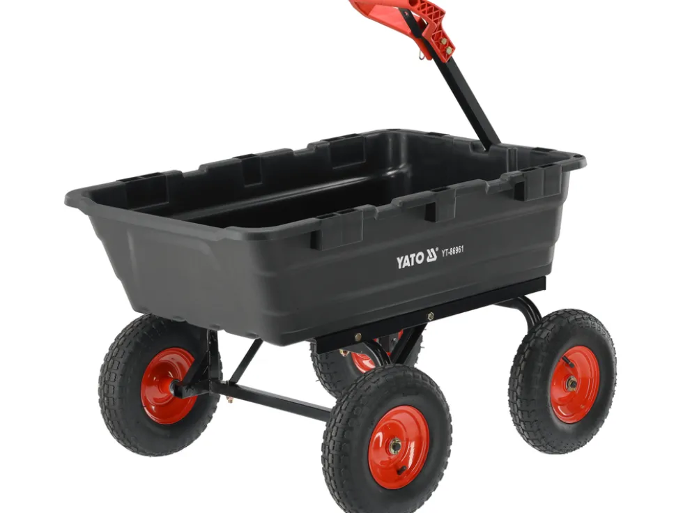 WÓZEK OGRODOWY Z WYWROTKĄ XXL 550KG KOŁA 13"