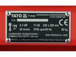 ZAGĘSZCZARKA JEDNOKIERUNKOWA, 57KG, SILNIK LONCIN G200F