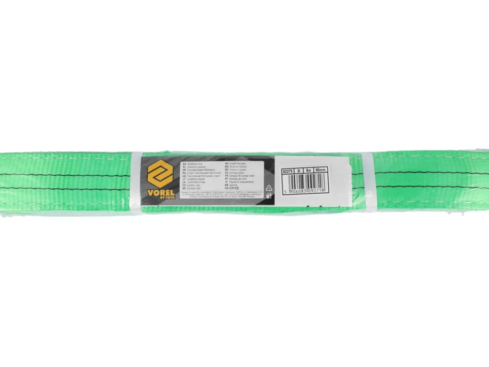 ZAWIESIE PASOWE, TEKSTYLNE 2T, 6M, 60MM DWUWARSTWOWE, PĘTLOWE