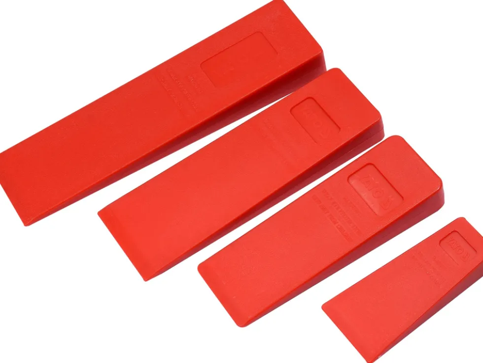 ZESTAW 4 KLINÓW DO DREWNA: 300, 245, 205, 136 MM, TWORZYWO