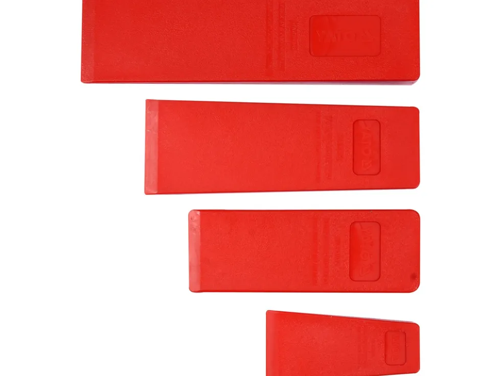 ZESTAW 4 KLINÓW DO DREWNA: 300, 245, 205, 136 MM, TWORZYWO