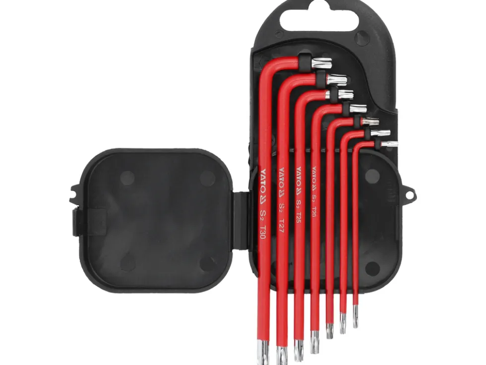 ZESTAW KLUCZY IMBUSOWYCH POWLEKANYCH TORX 7CZ.