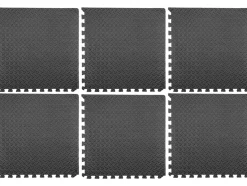 ZESTAW MAT OCHRONNYCH WARSZTAT/FITNESS. ZAWIERA 6 SZTUK 60X60CM 12MM GRUBOŚCI